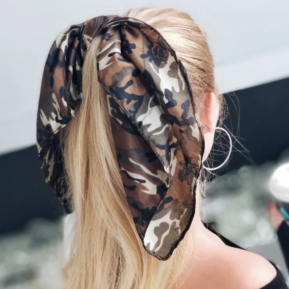 Army Print Scarf / Hair Tie / Bandana / Mask